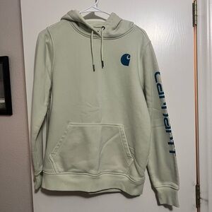 Carhartt Green Sweater with Drawstring Hood
